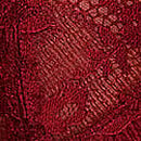 Wicked Twinkle Lace Unlined Apron Set, Sangria Red, swatch