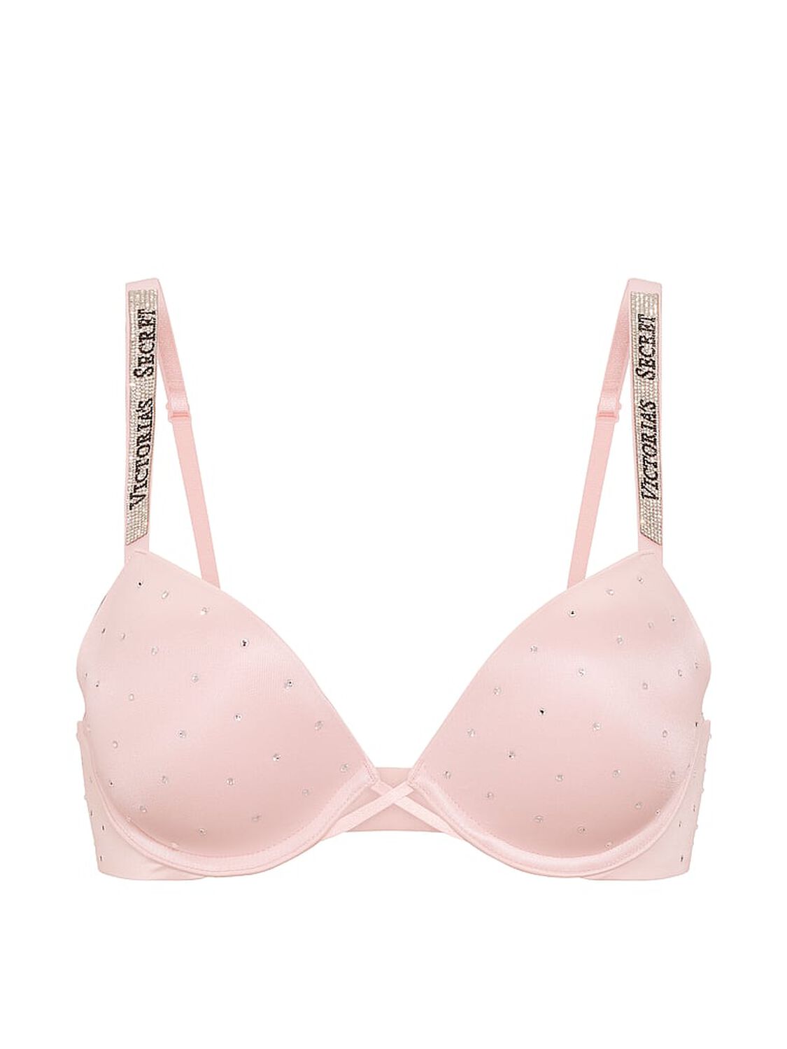 vs Very Sexy Shine Strap Dot Push-Up Bra Purest Pink 3 of 3 