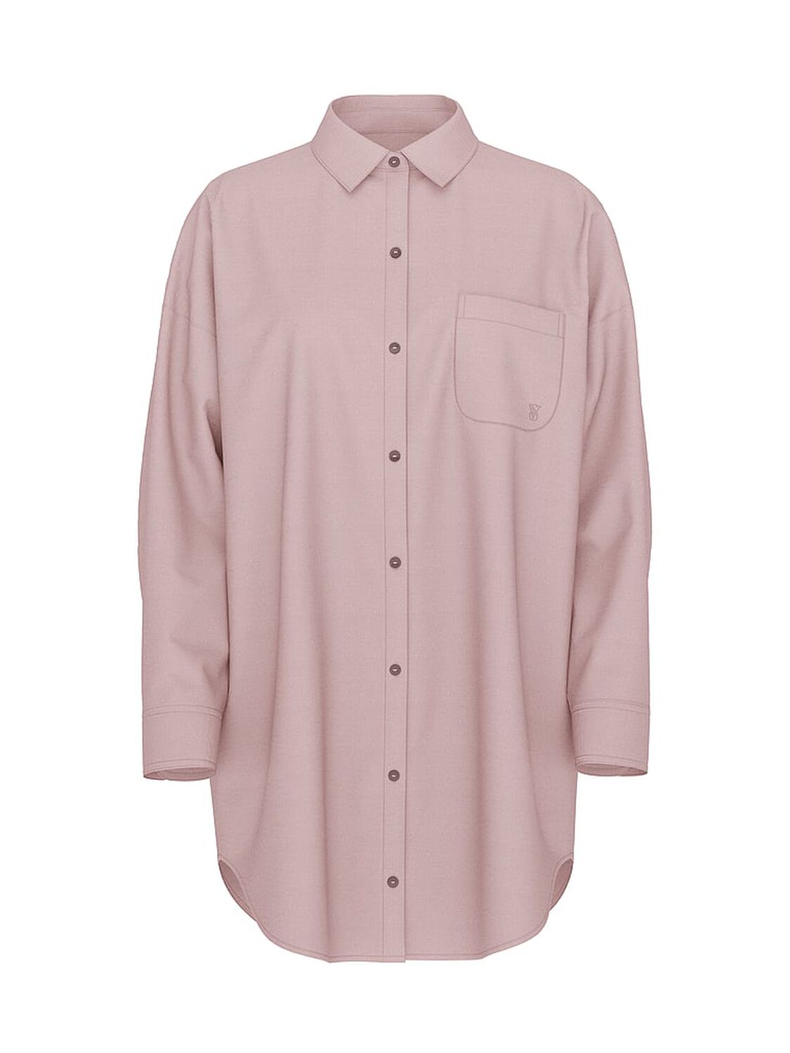 vs Victoria's Secret Modal-Cotton Sleepshirt Nostalgia Rose Herringbone 3 of 3 