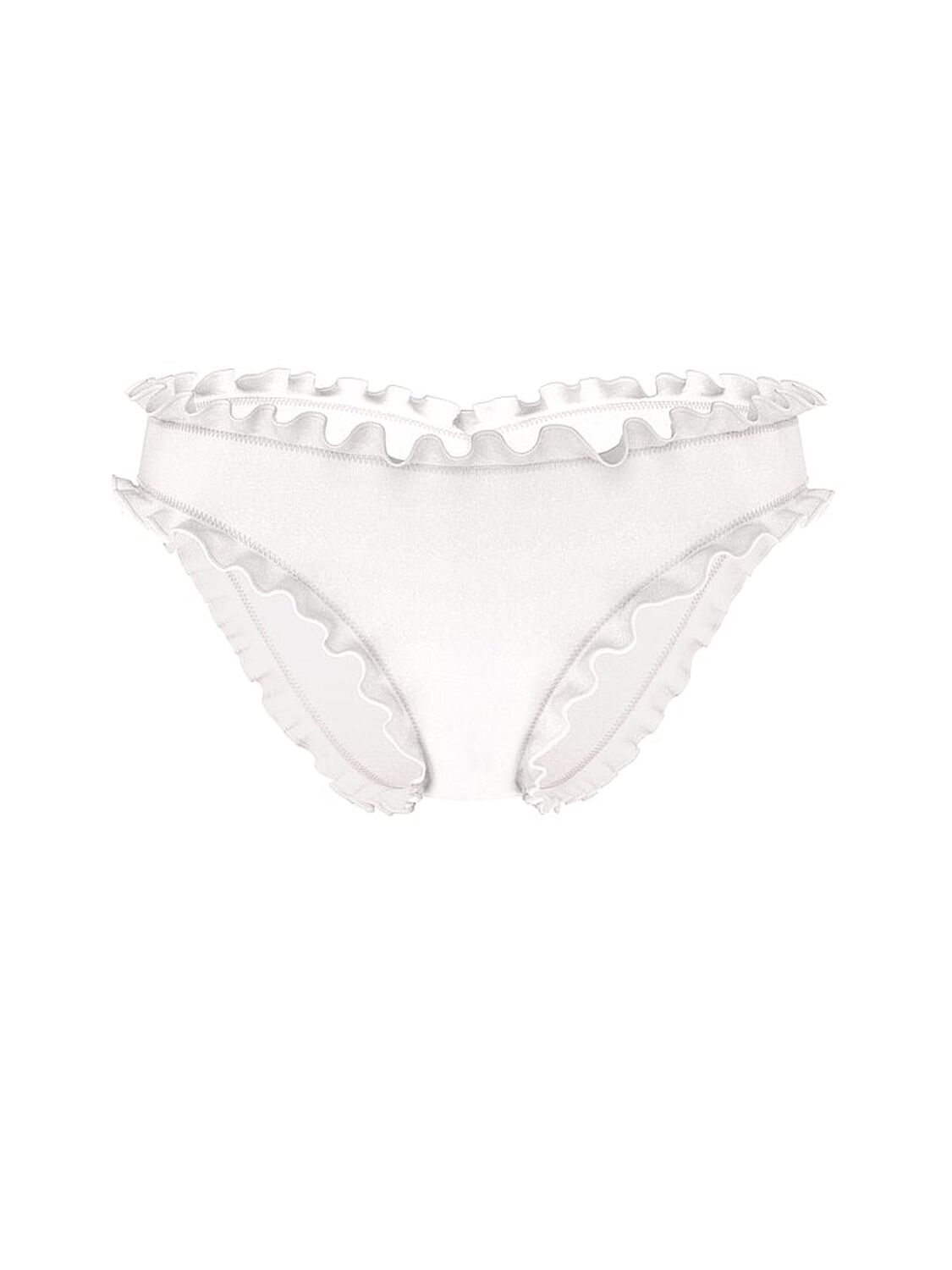 vs Victoria's Secret Swim Essential Ruched Cheeky Bikini Bottom Coconut White 3 of 3 