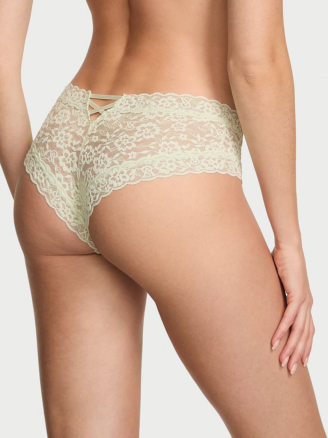 vs The Lacie Lace Strappy-Back Cheeky Panty Mint Crush 2 of 3 