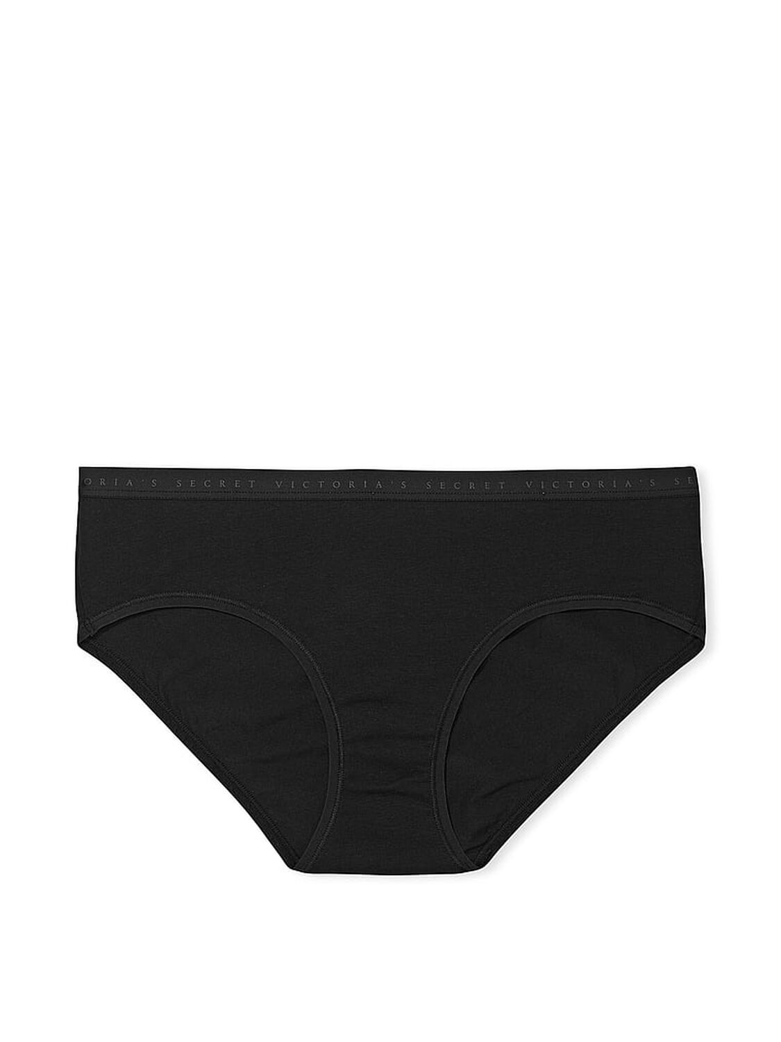vs Victoria's Secret Stretch Cotton Hiphugger Panty Black 3 of 4 