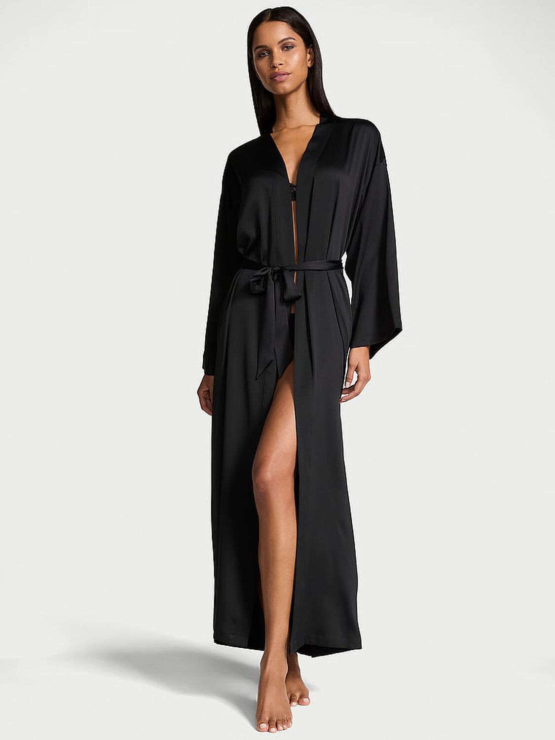 vs Victoria's Secret Victoria's Secret Fashion Show '24 Glazed Satin Long Robe 1 of 5 
