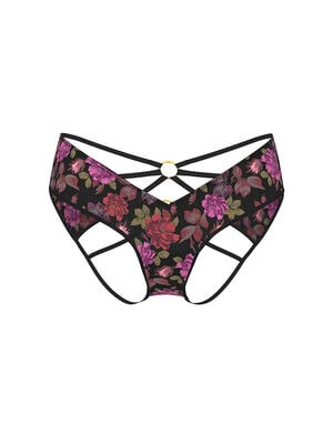 Strappy Ring Hardware Open-Back Cheeky Panty