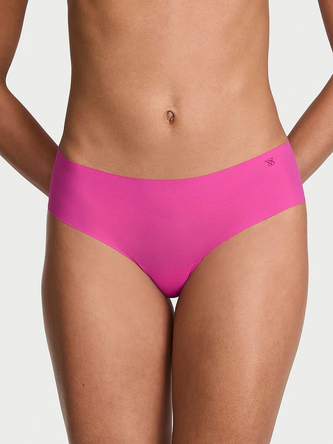 vs No-Show No-Show Mesh Cheeky Panty Pink Fire 1 of 3 