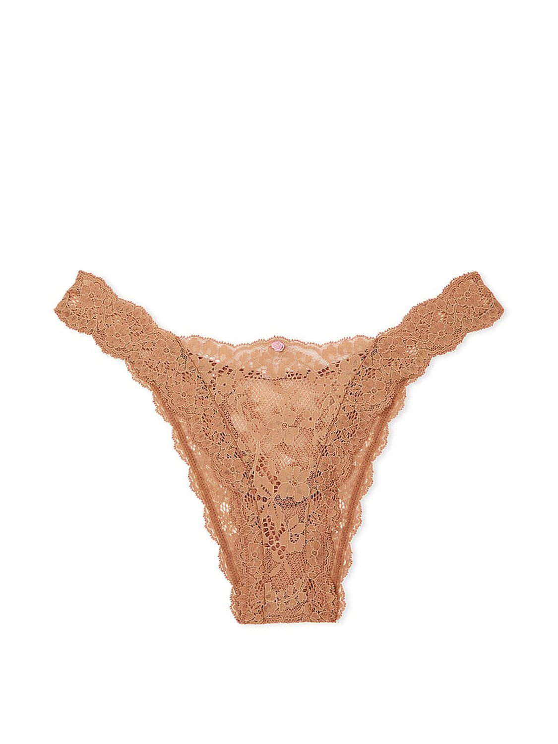 vs Dream Angels Lace Brazilian Panty Toffee 3 of 3 