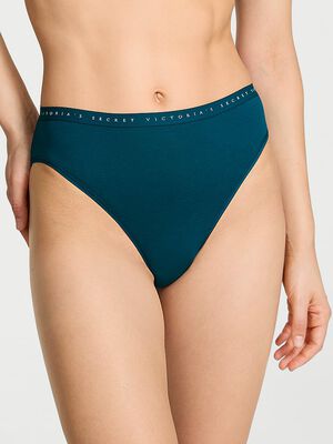 Stretch Cotton High-Leg Brief Panty