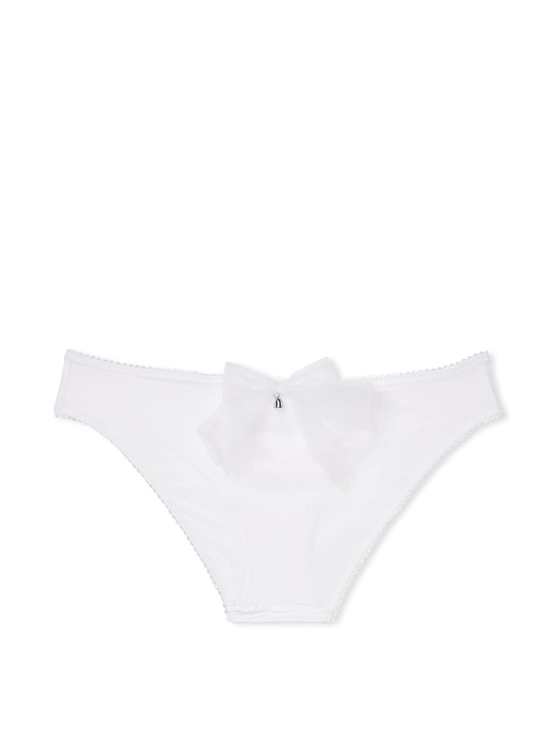 vs Victoria's Secret Satin Bride Cheekini Panty Vs White 4 of 4 