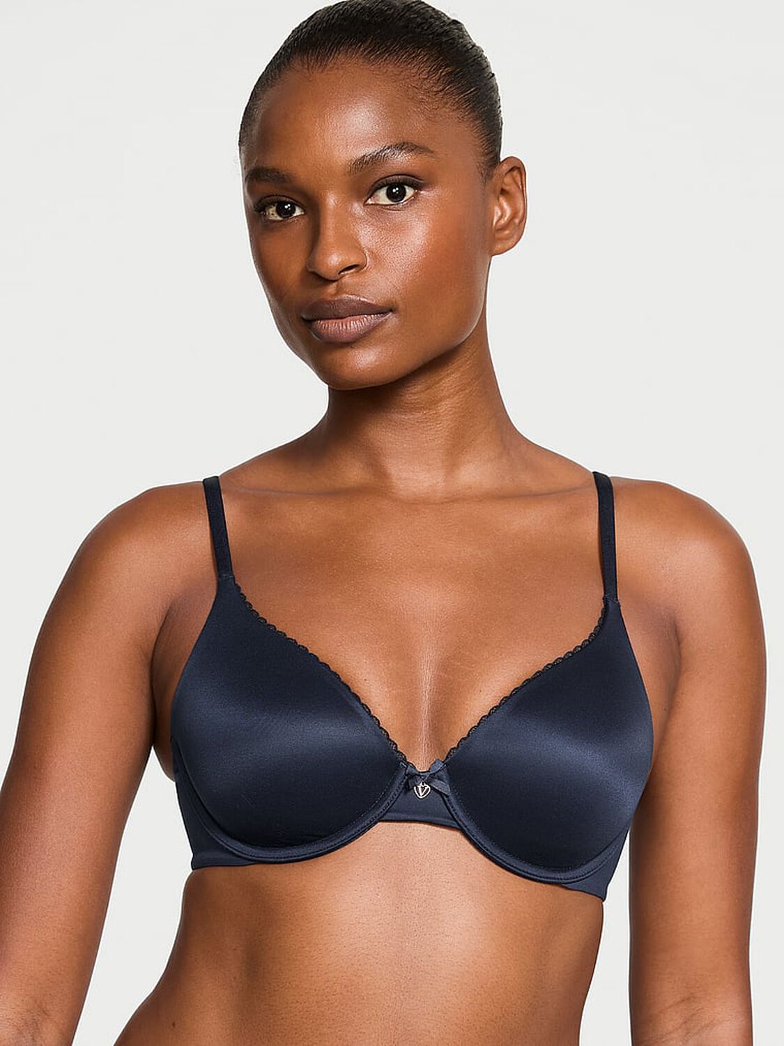 vs Body By Victoria Lightly Lined Full-Coverage Smooth Bra Noir Navy 1 of 3 