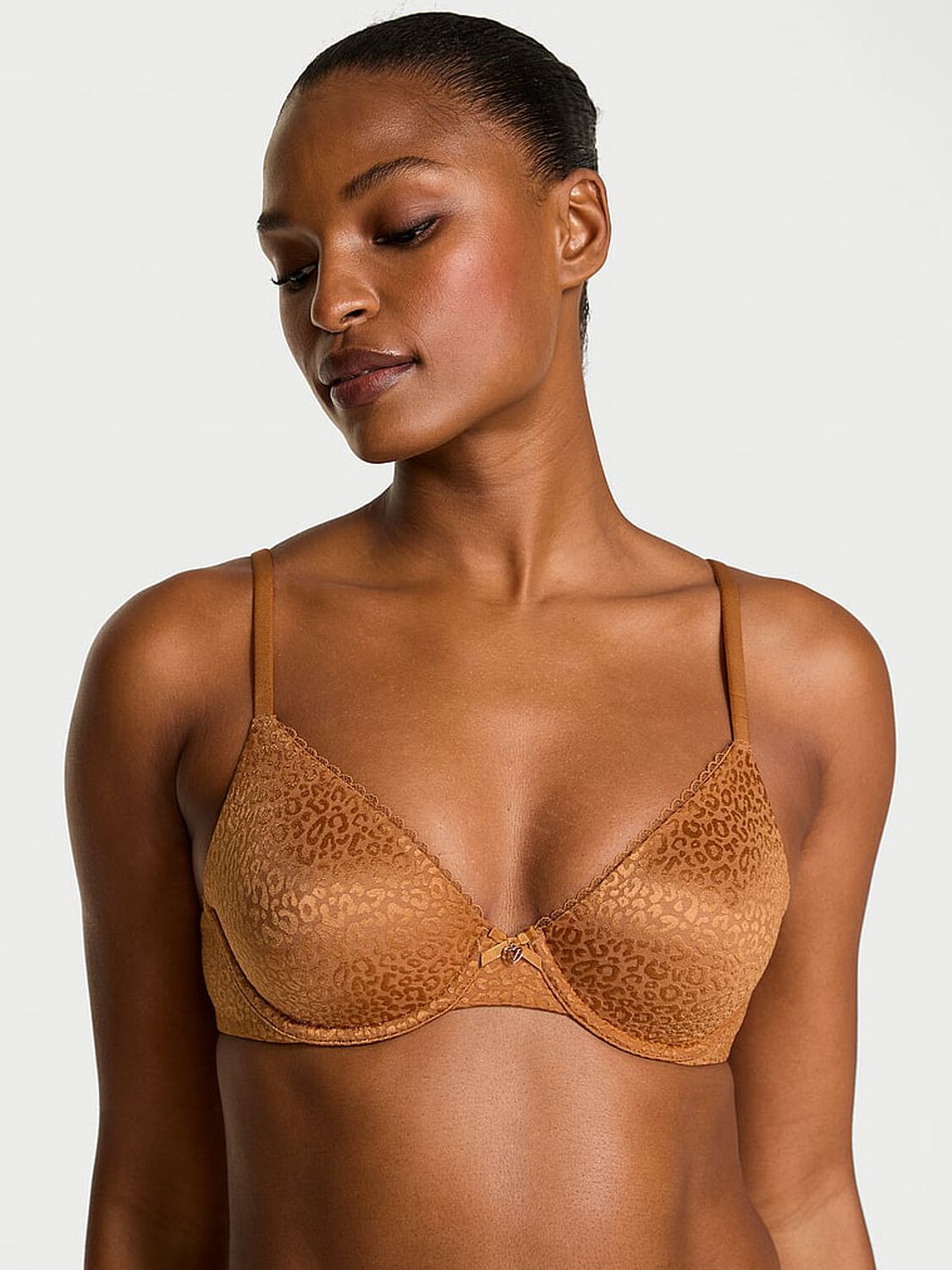 vs Body By Victoria Invisible Lift Unlined Smooth Demi Bra Sandalwood 1 of 3 