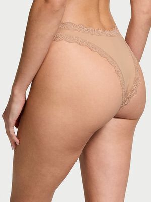 Lace-Trim Brazilian Panty