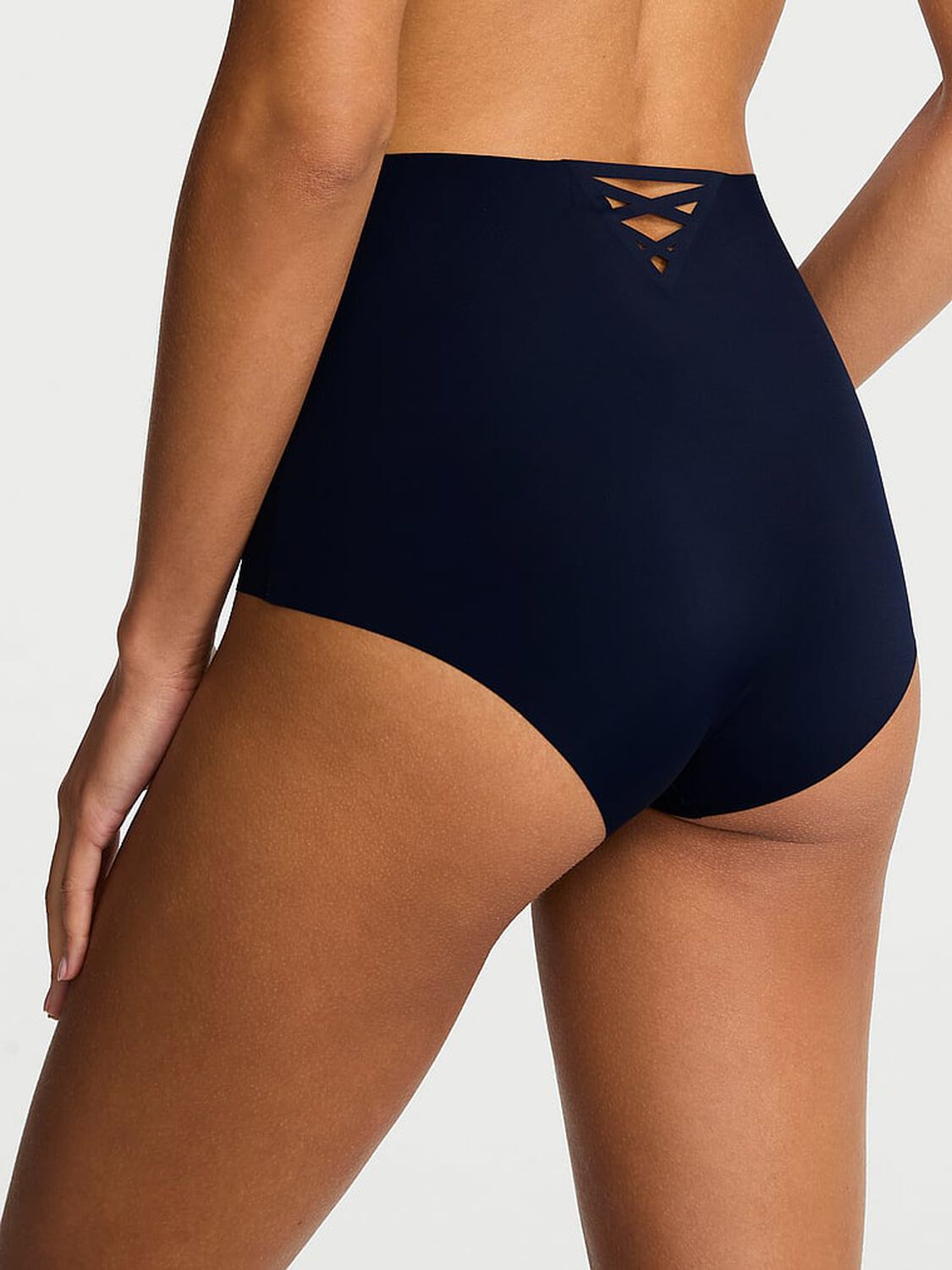 vs No-Show No-Show Strappy Modern Brief Panty Noir Navy 2 of 3 