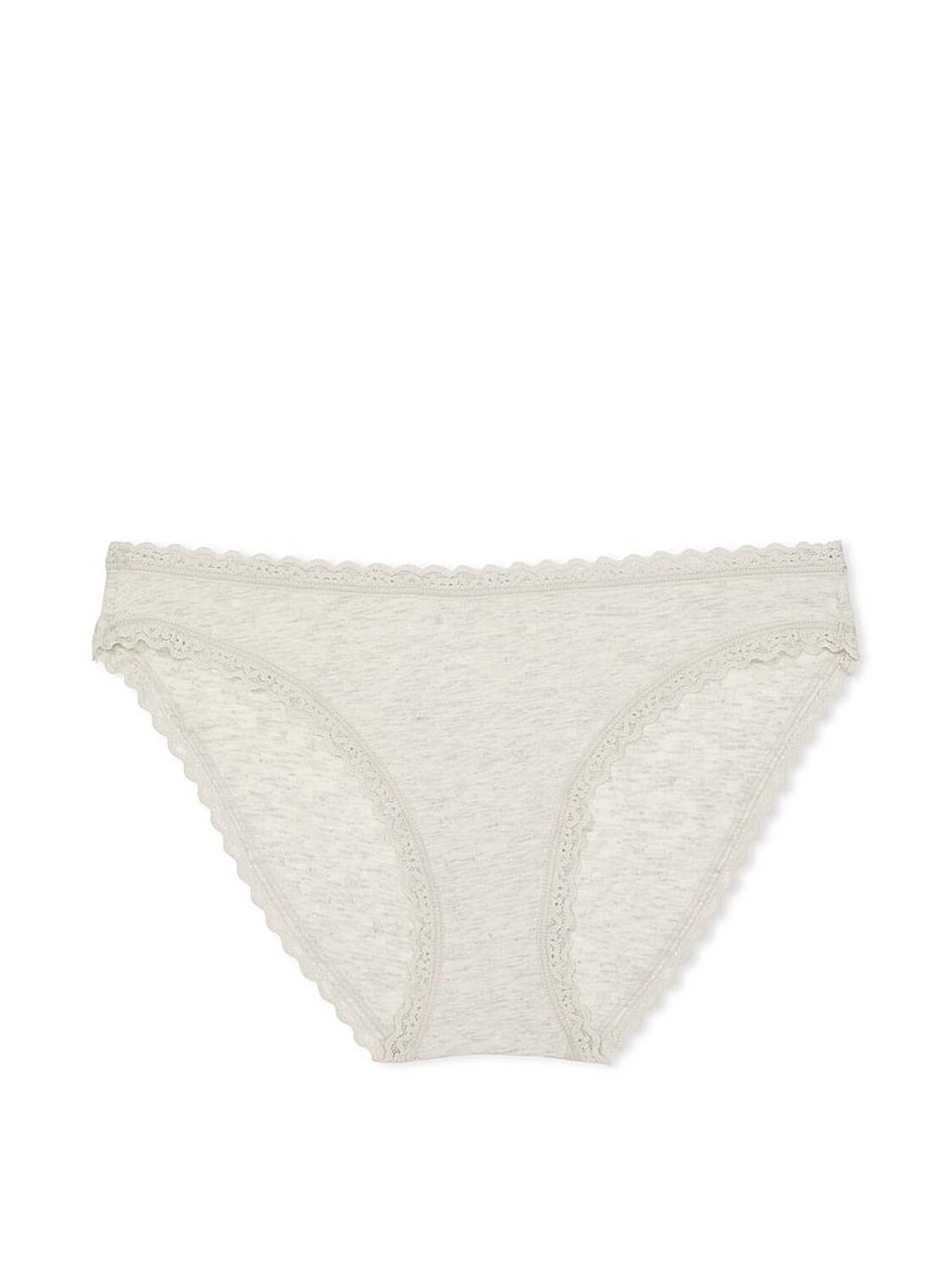 vs The Lacie Lace-Waist Heather Rib Bikini Panty 1 of 1 