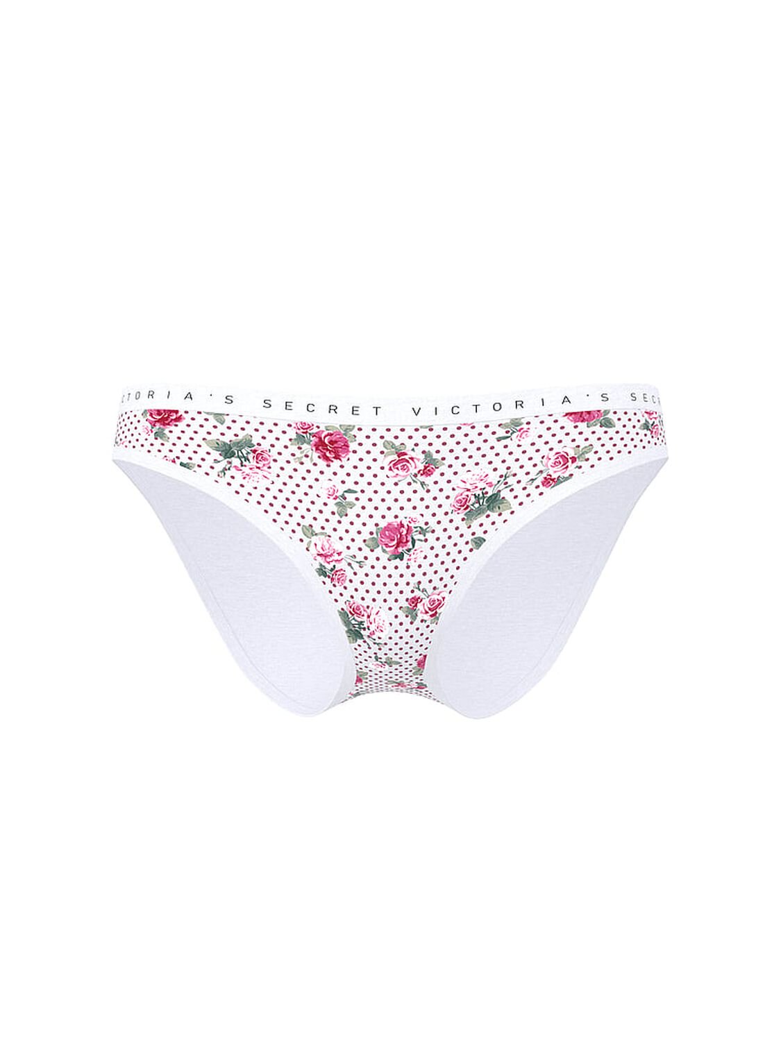 vs Victoria's Secret Stretch Cotton Bikini Panty Vs White Holly Floral 3 of 3 