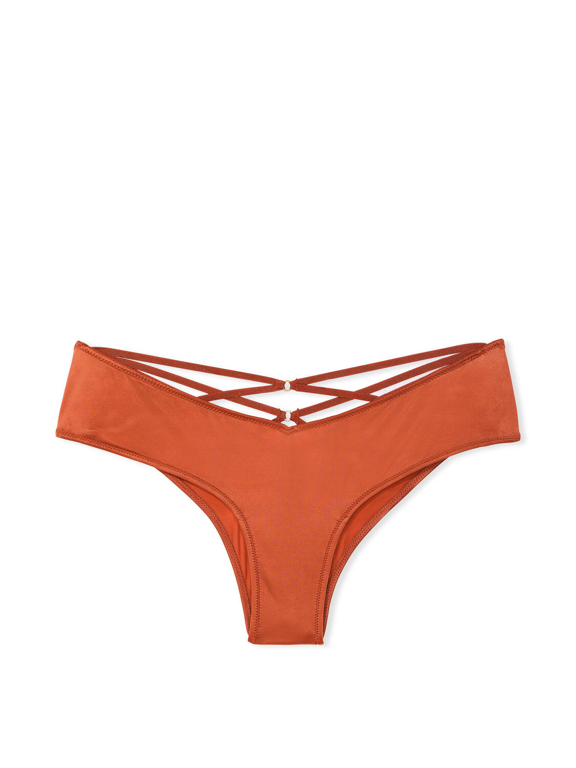 vs Very Sexy Strappy Back High-Leg Cheeky Panty Gingerbread 2 of 3 