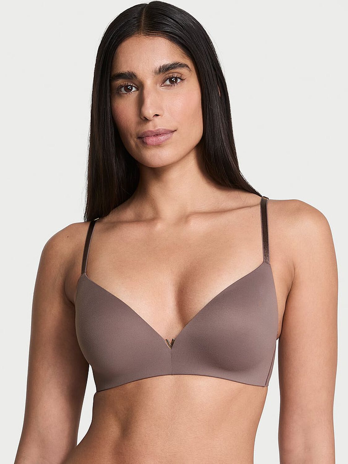 vs Dream Angels Wireless Push-Up Bra Cloudy Grey 4 of 4 