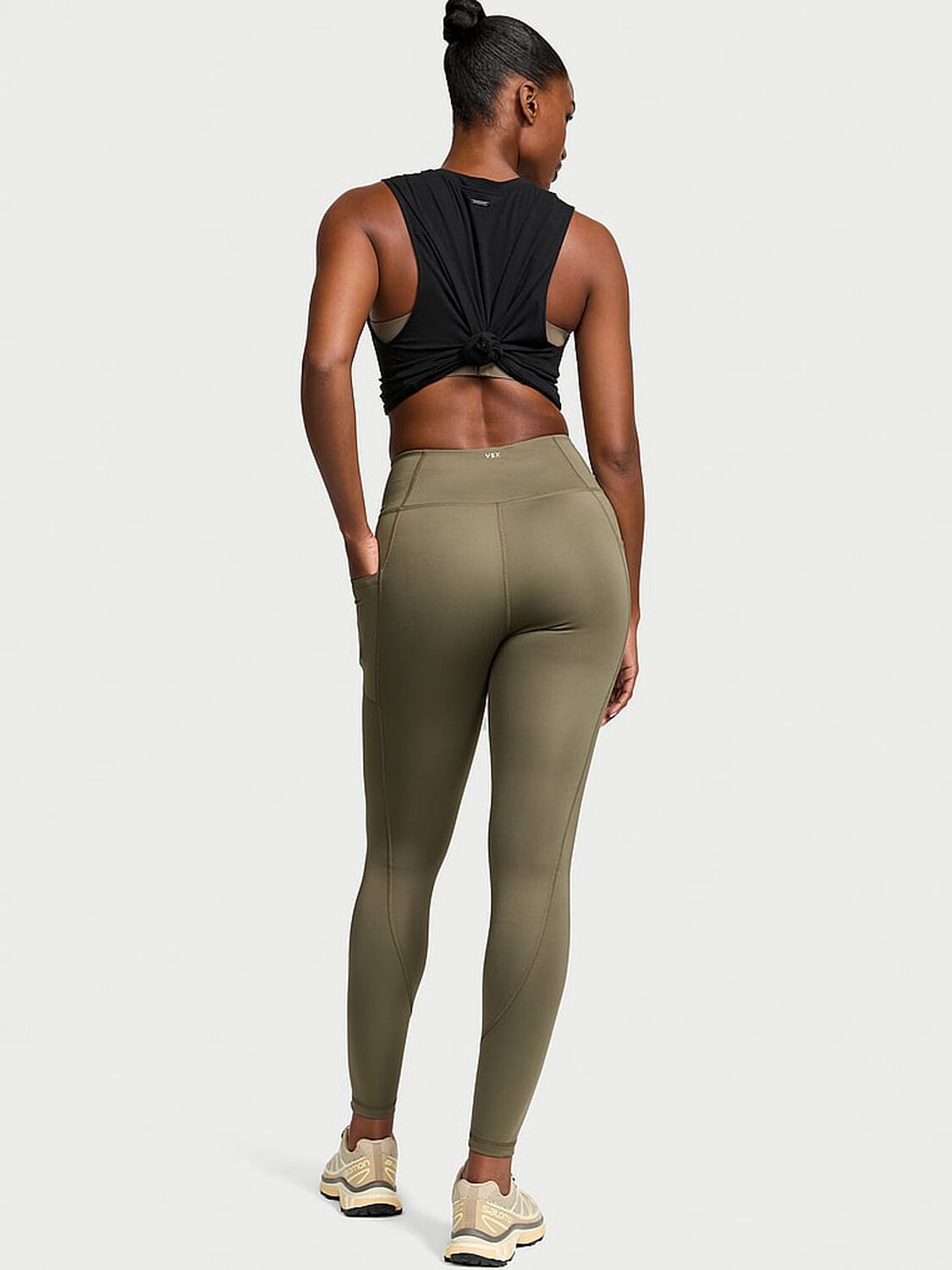 vs Vsx VSX Essential High-Rise Pocket Legging Desert Cactus 2 of 4 