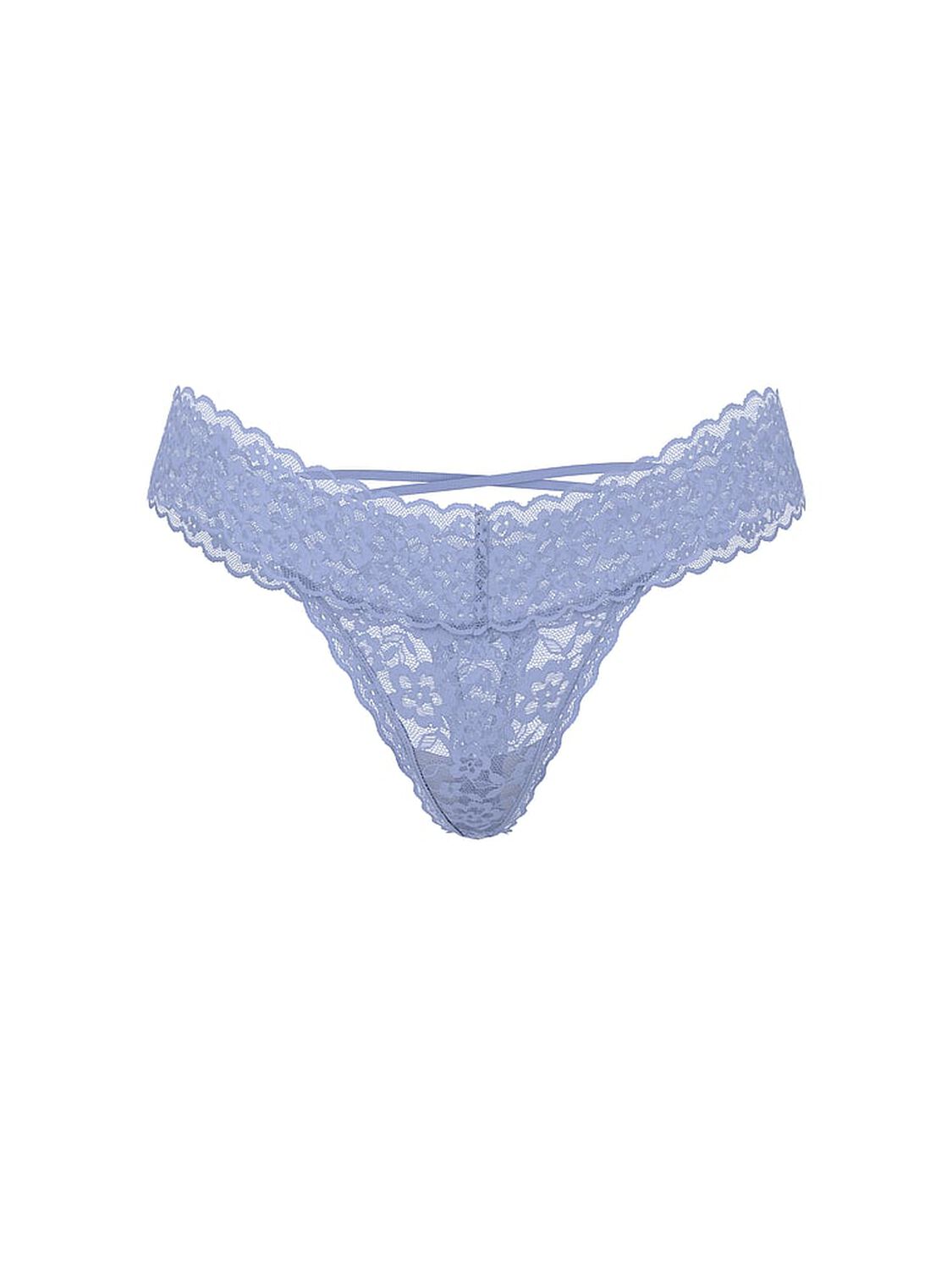 vs The Lacie Lace Strappy-Back Thong Panty Light Lavendar 3 of 3 