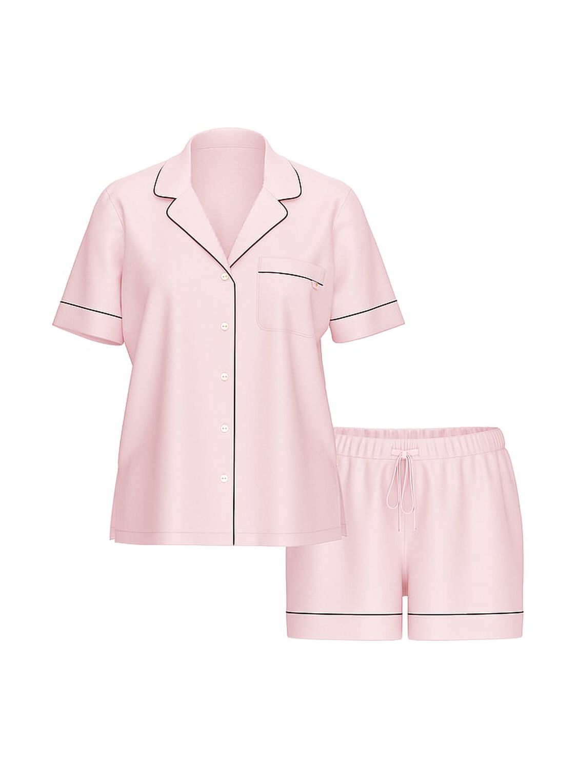 vs Victoria's Secret Modal Soft Short Pajama Set Angel Pink 3 of 3 