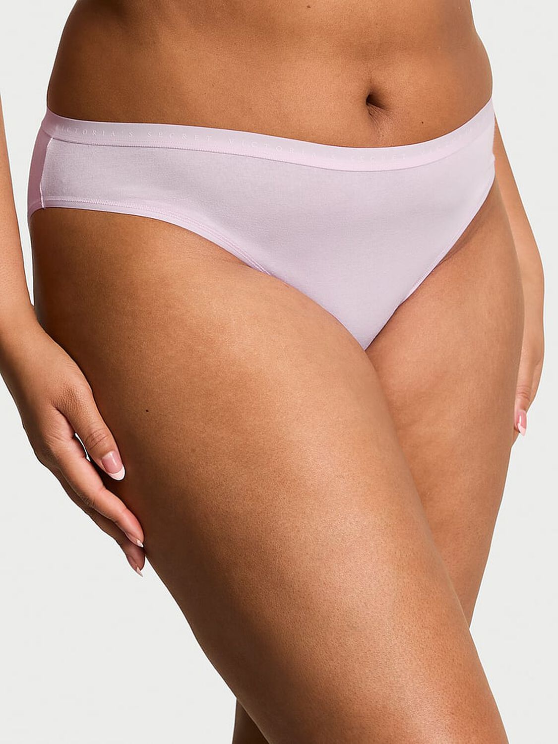 vs Victoria's Secret Stretch Cotton Bikini Panty Delicate Violet 1 of 3 
