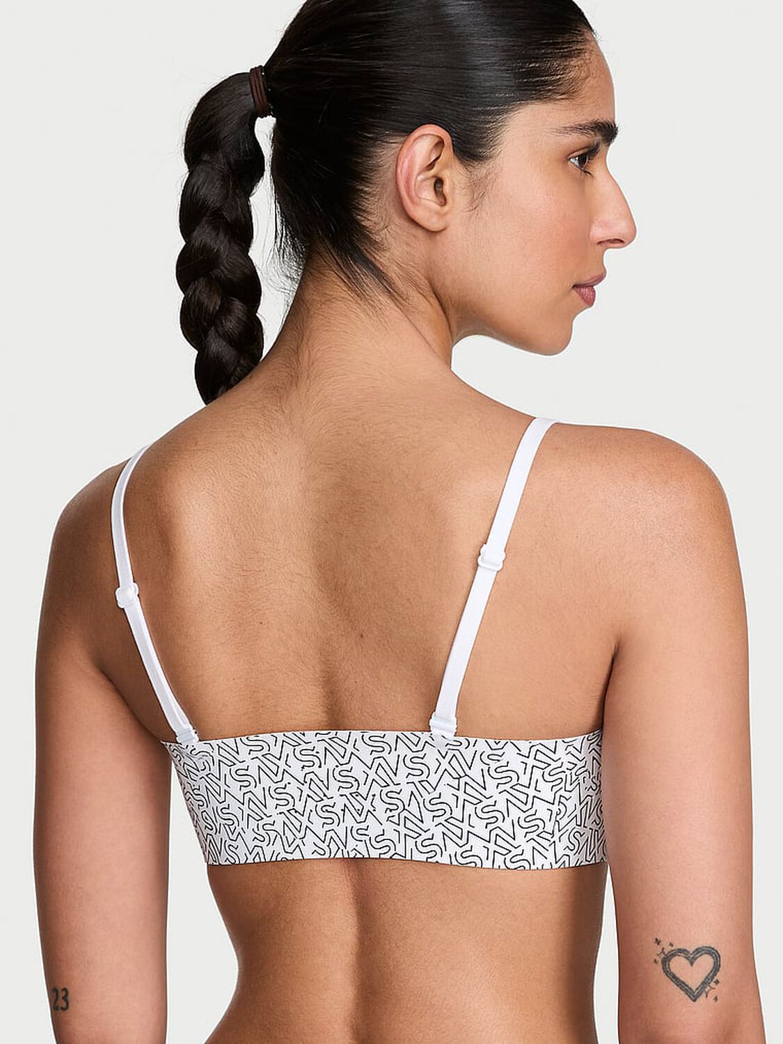 vs Vsx VSX Featherweight&trade; Light Balconette Sports Bra Vs White Logos 2 of 3 