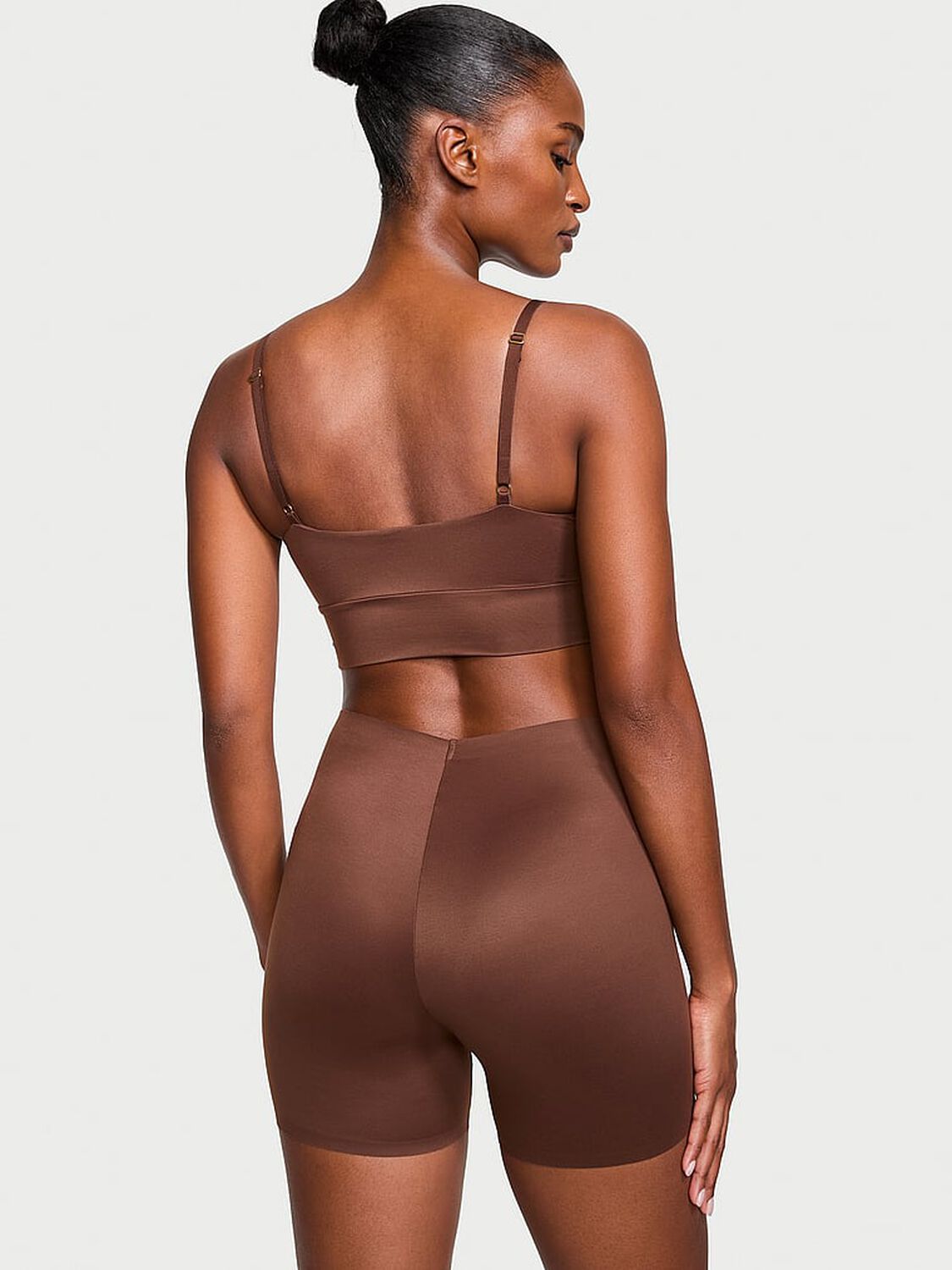 vs Victoria's Secret Bodywear by Victoria with FeatherSoft&trade; Innovation Bike Shorts Ganache 2 of 5 