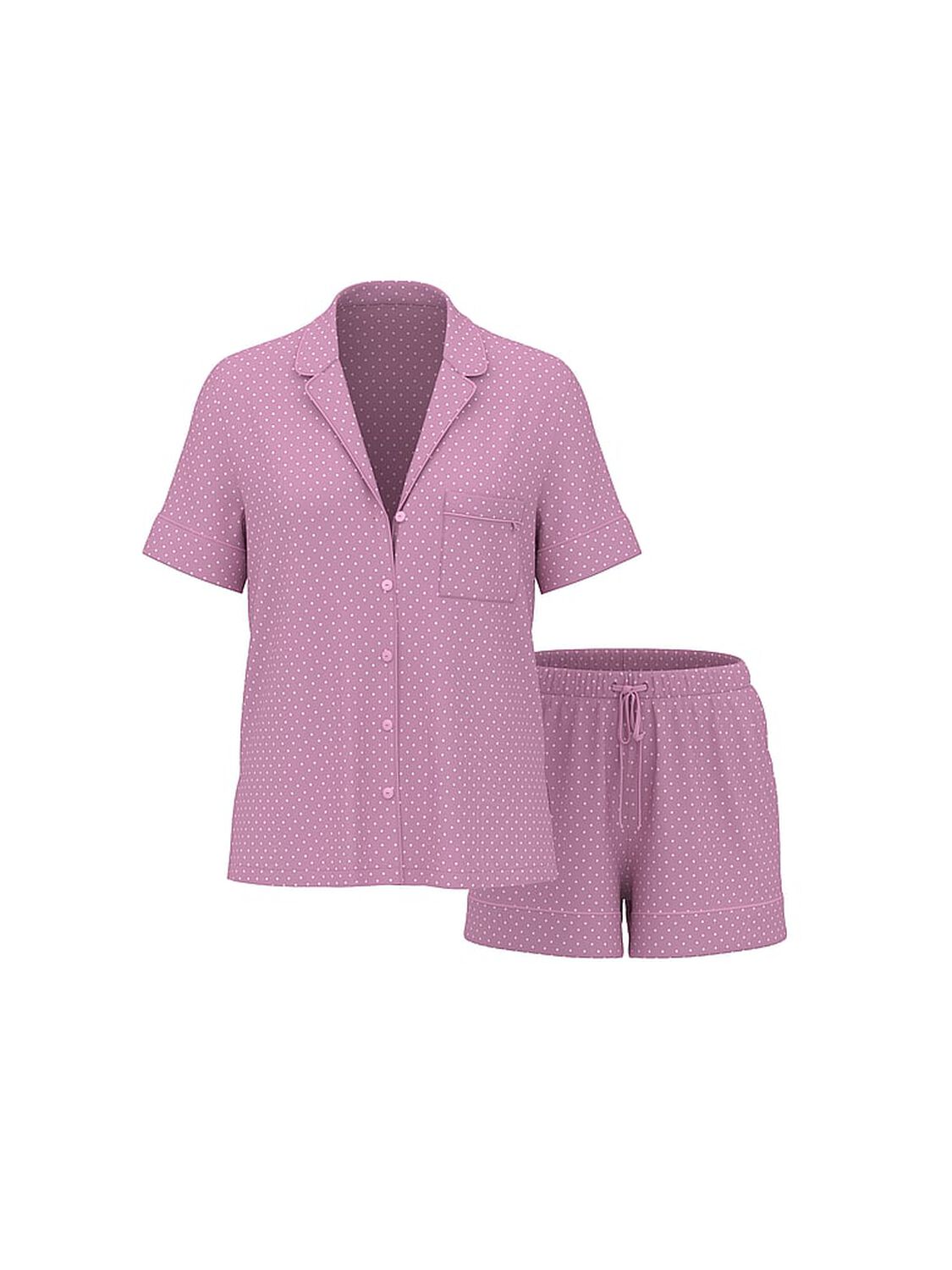 vs Victoria's Secret SoSoft&trade; Modal Short Pajama Set Bikini Pink Dots 3 of 4 