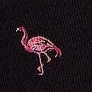Stretch Cotton Bikini Panty, Black Flamingos, swatch