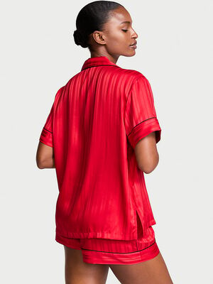 Glazed Satin Short Pajama Set