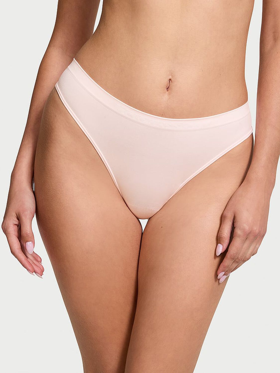 vs Seamless Seamless Thong Panty Purest Pink 1 of 3 