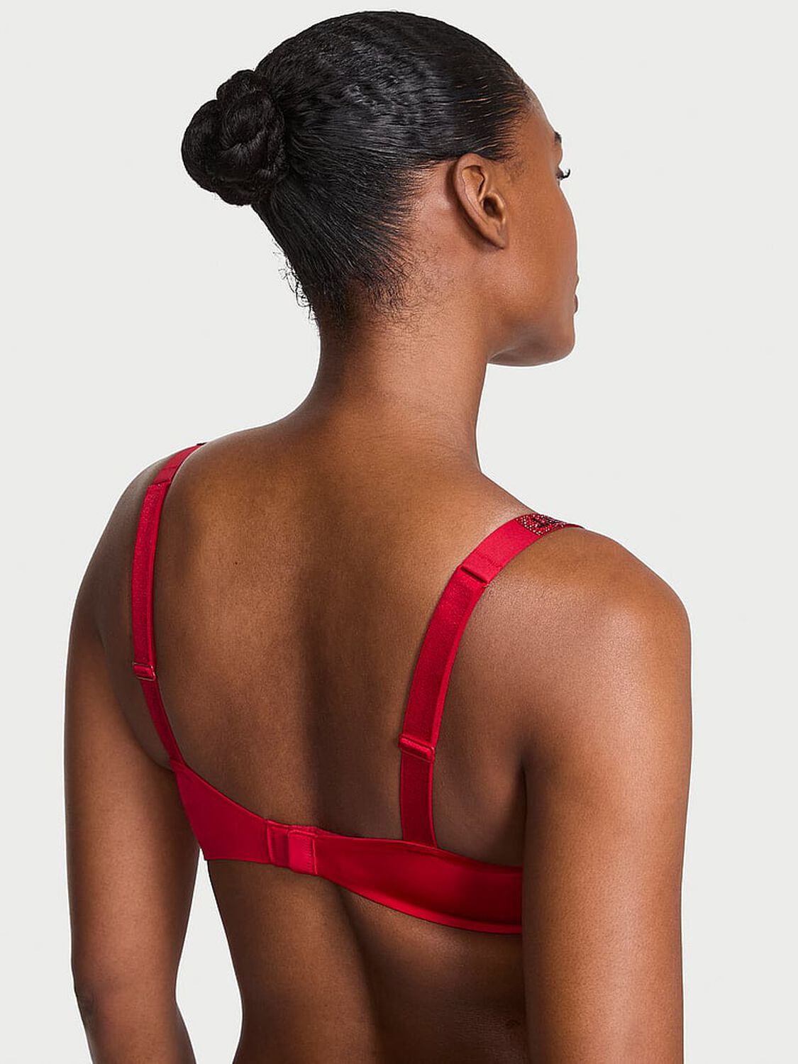 vs Very Sexy Logo Shine Strap Push-Up Bra Lipstick 2 of 3 