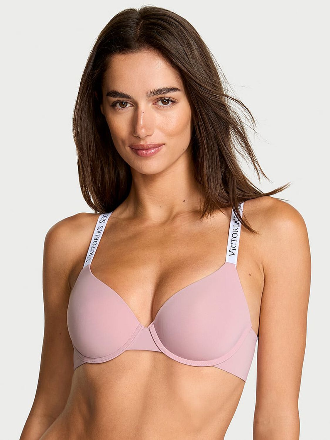 vs The T-Shirt Lightly Lined Demi Bra Mauve Shadows 3 of 3 