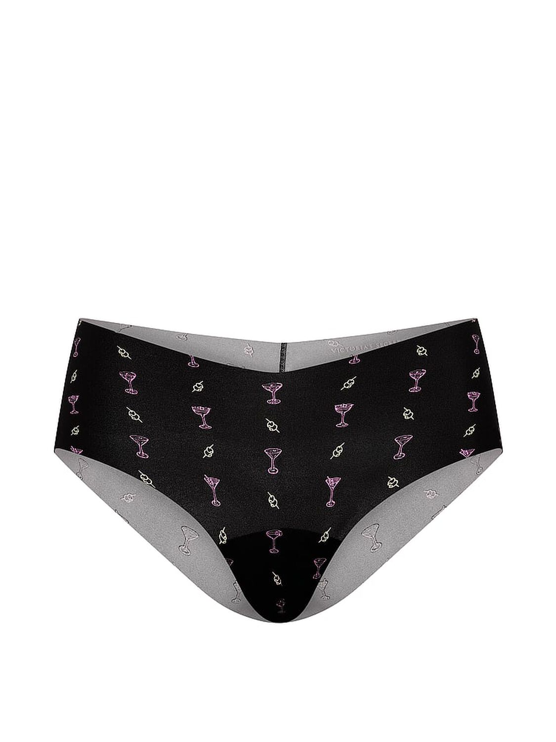 vs No-Show No-Show Cheeky Panty Black Ground Martinis 3 of 3 