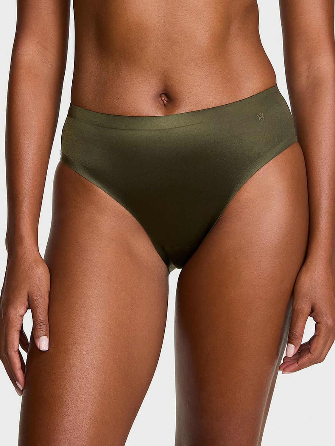 vs No-Show No-Show High-Shine Mid-Rise Bikini Panty Victoria Pink 1 of 4 