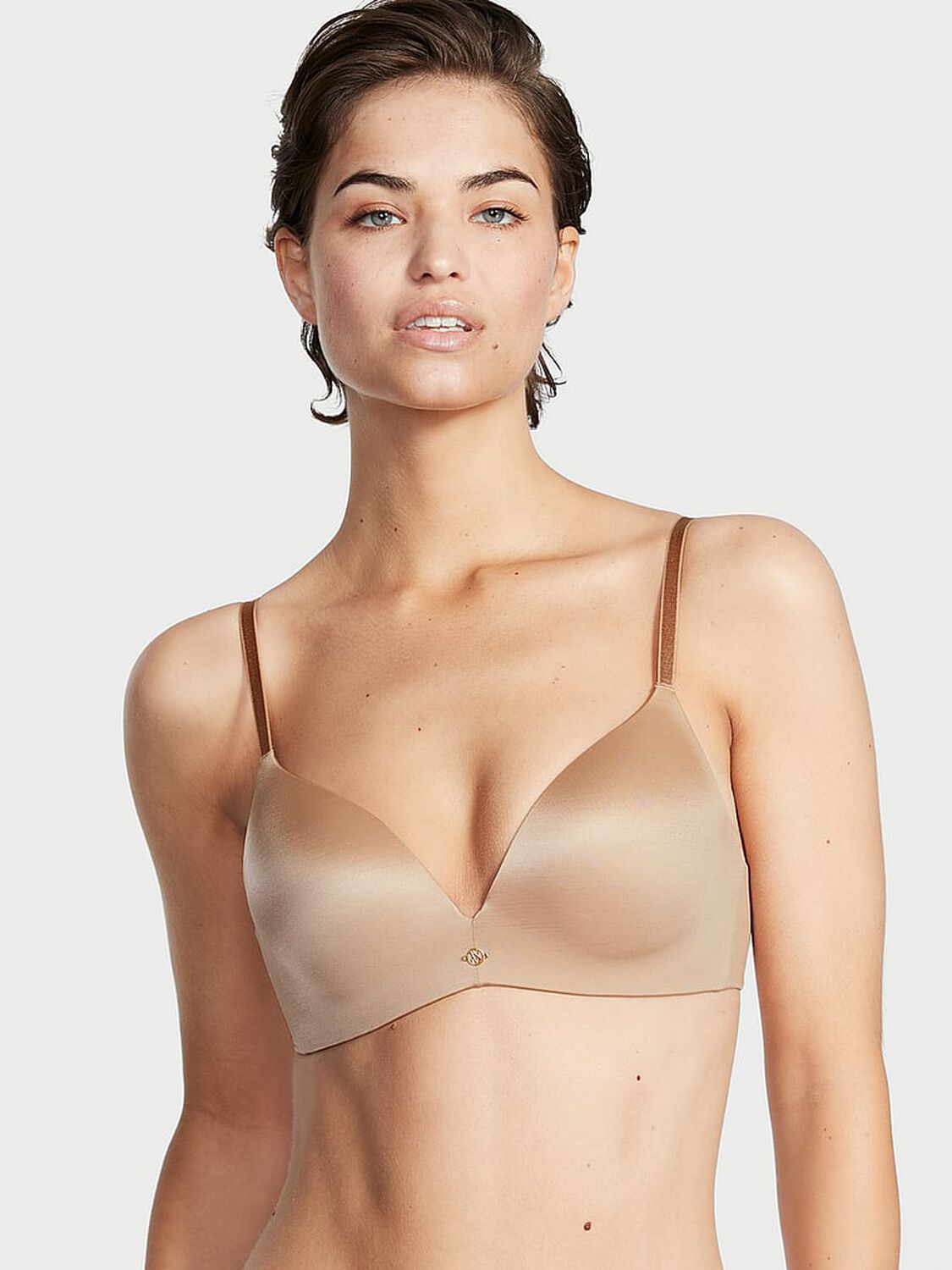 vs Very Sexy So Obsessed Smooth Wireless Push-Up Bra Praline 1 of 4 