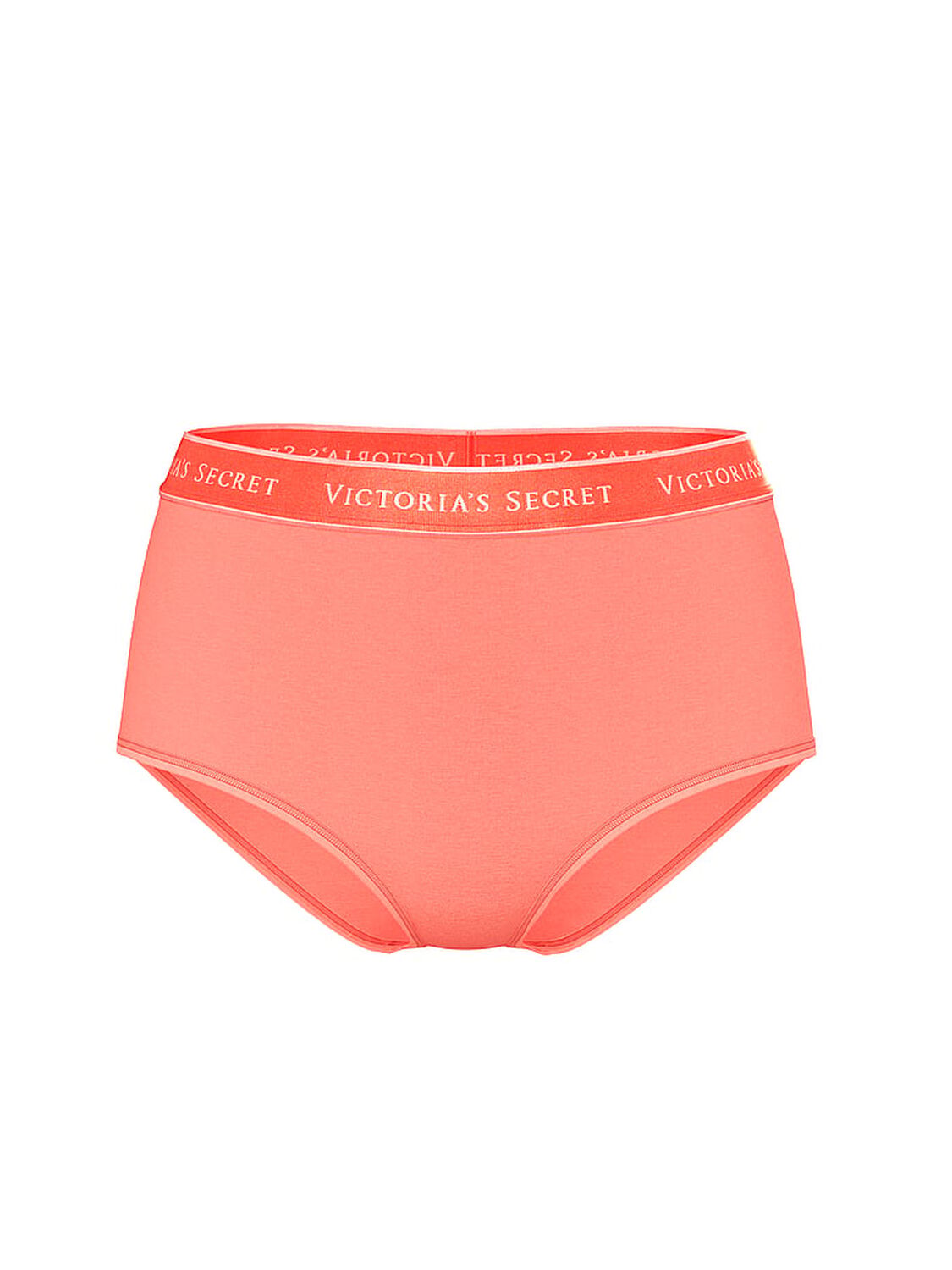 vs Cotton Logo Cotton Modern Brief Panty Coral Ribbon 3 of 3 