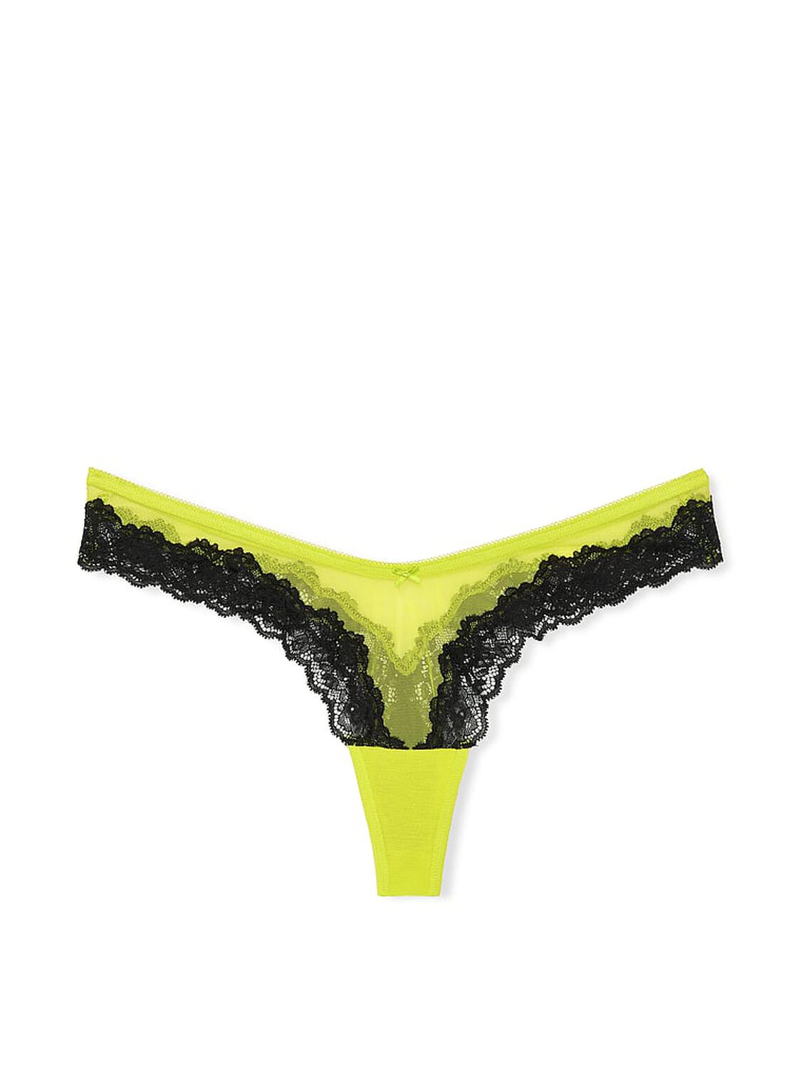 vs Very Sexy Mesh Lace-Trim High-Leg Thong Panty 3 of 3 