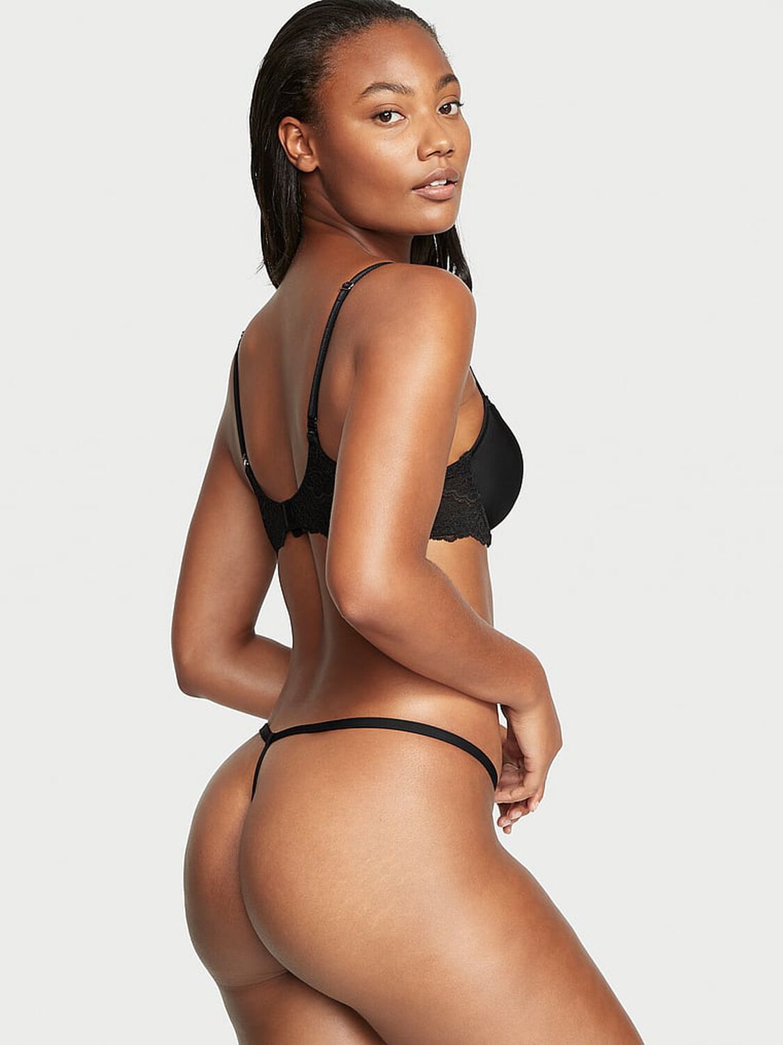 vs Dream Angels Lace-Trim V-String Panty 2 of 3 