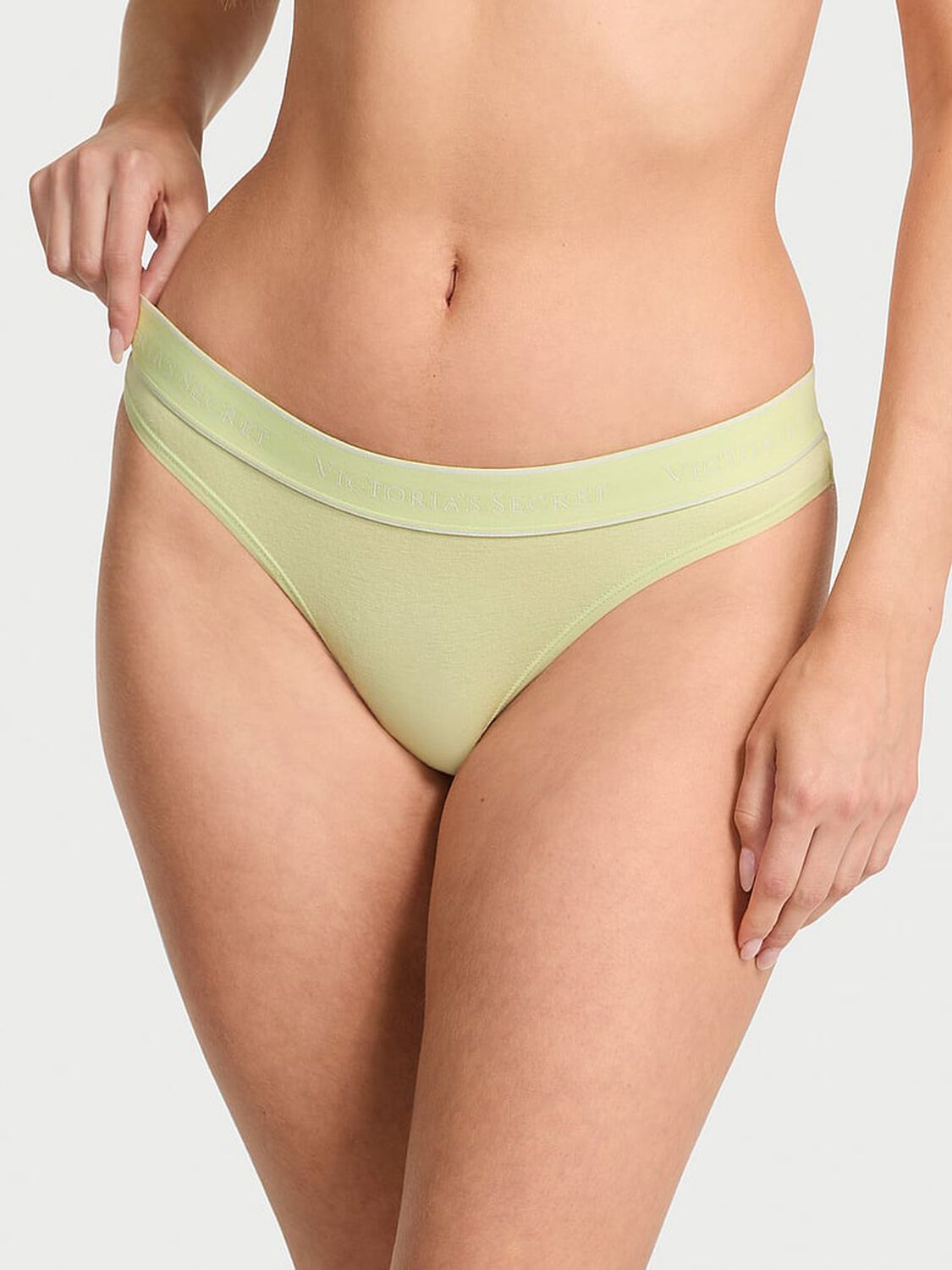 vs Cotton Logo Cotton Thong Panty 3 of 3 