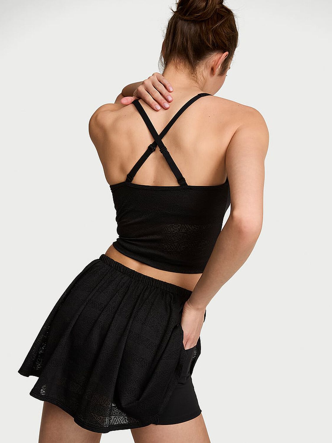 vs Vsx VSX Elevate&trade; Hot Zones Pleated Skirt Black 2 of 2 