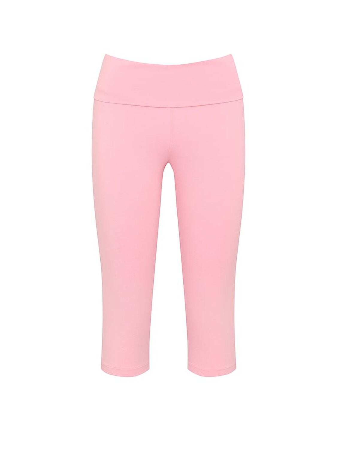 vs Angel Essentials Cotton Foldover Capri Legging Washed Victoria Pink 3 of 3 