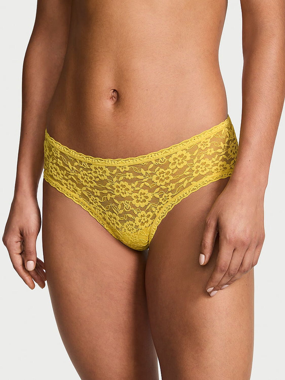 vs The Lacie Lace Keyhole Cheeky Panty Yellow Fusion 1 of 3 