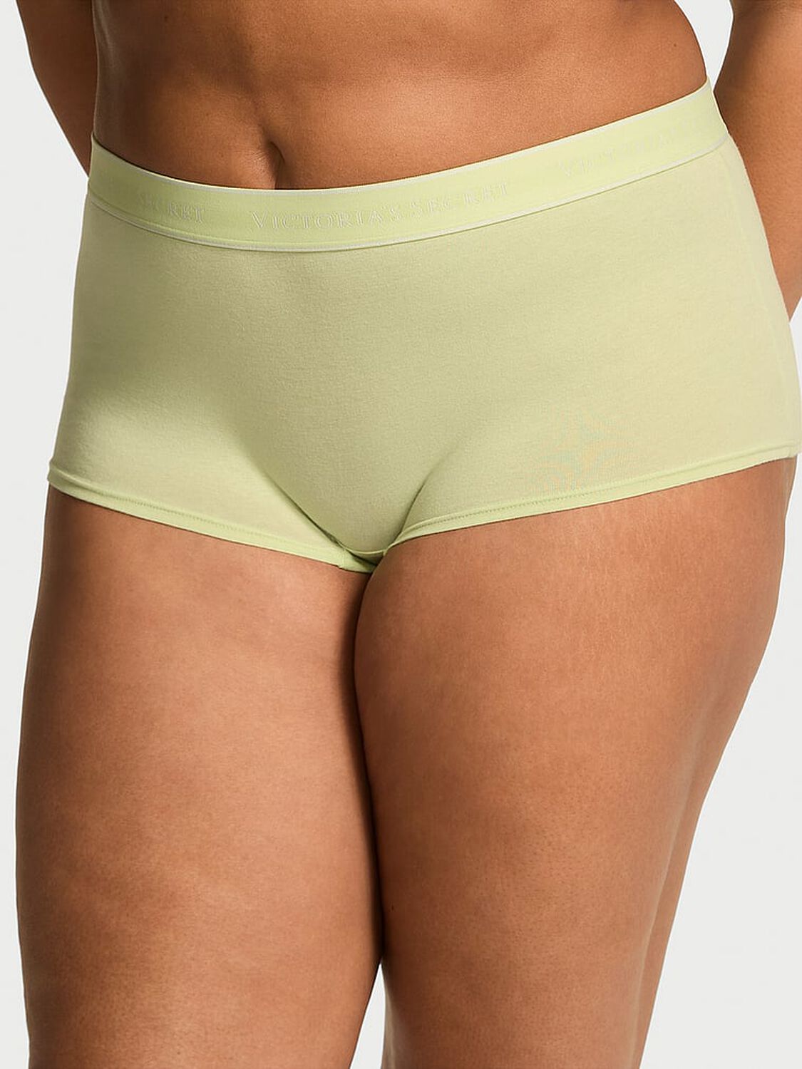 vs Cotton Logo Cotton Boyshort Panty Reed Green 3 of 3 