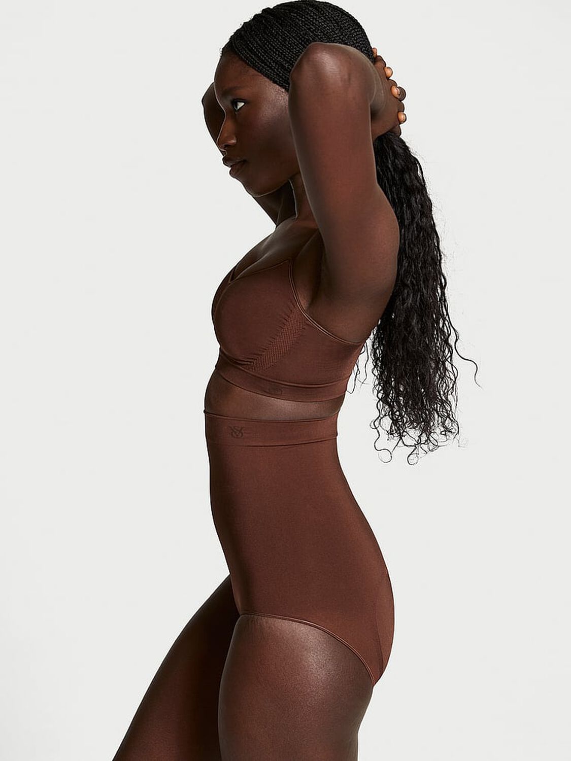 vs Victoria's Secret Shapewear by Victoria SeamlessShaping™ High-Waist Brief Panty Ganache 4 of 4 