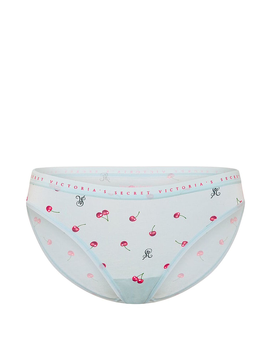 vs Victoria's Secret Stretch Cotton Bikini Panty Linen Cherries 3 of 3 