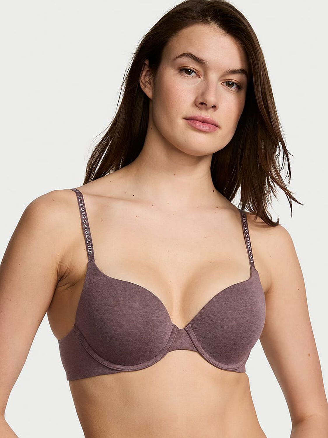 vs The T-Shirt Cotton Push-Up Perfect Shape Bra Cocoa Blush 1 of 4 