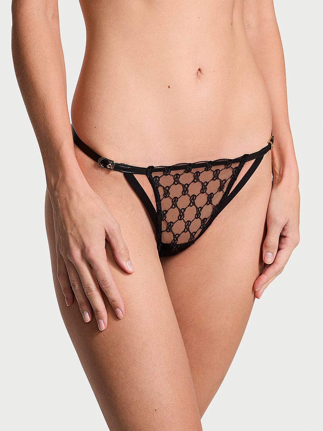 vs Very Sexy VS Logo Embroidery String Bikini Panty 1 of 3 