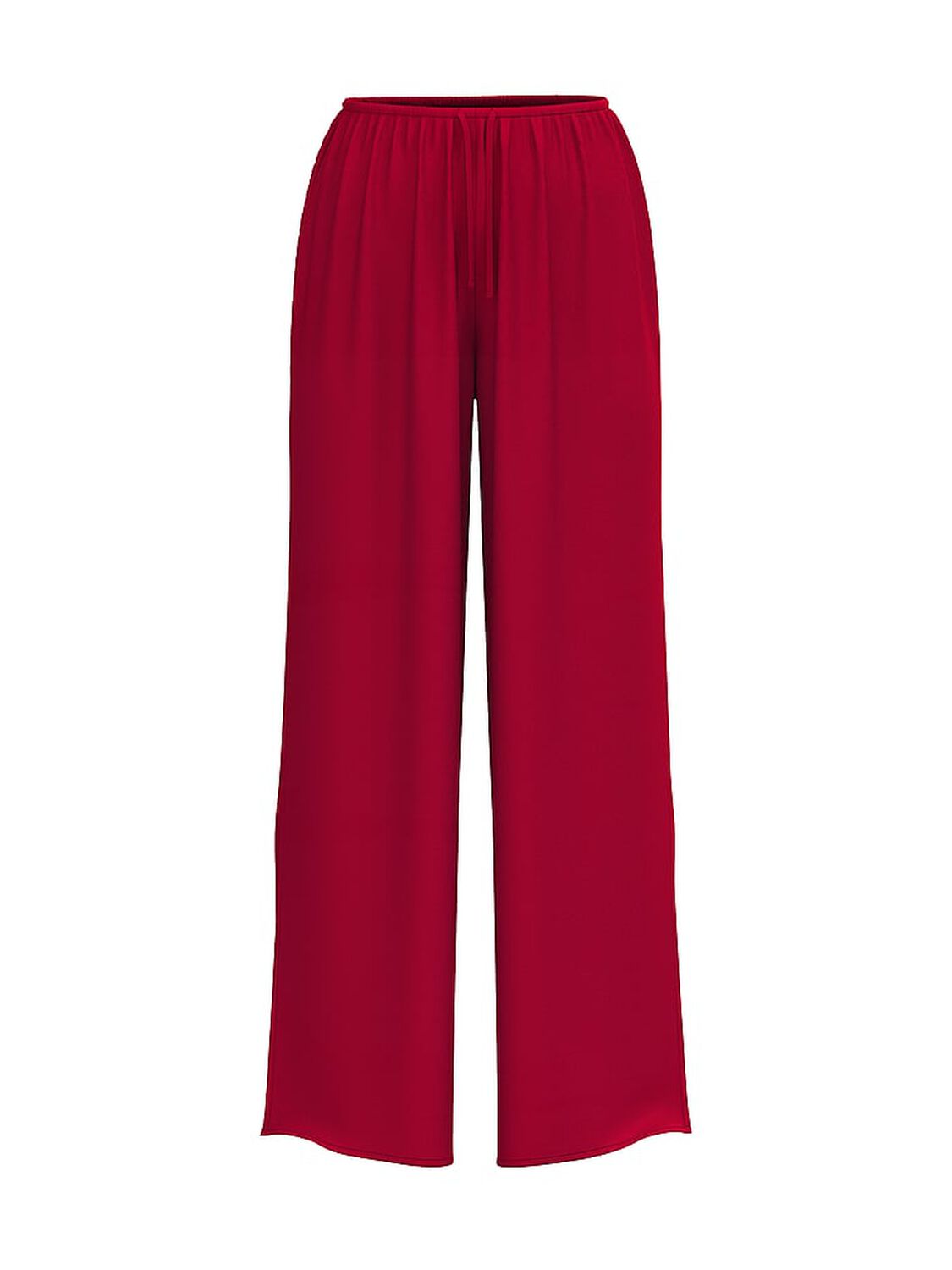 vs Victoria's Secret Swim Beachwear Sheer Crinkle Wide-Leg Pants Red Lacquer 1 of 1 