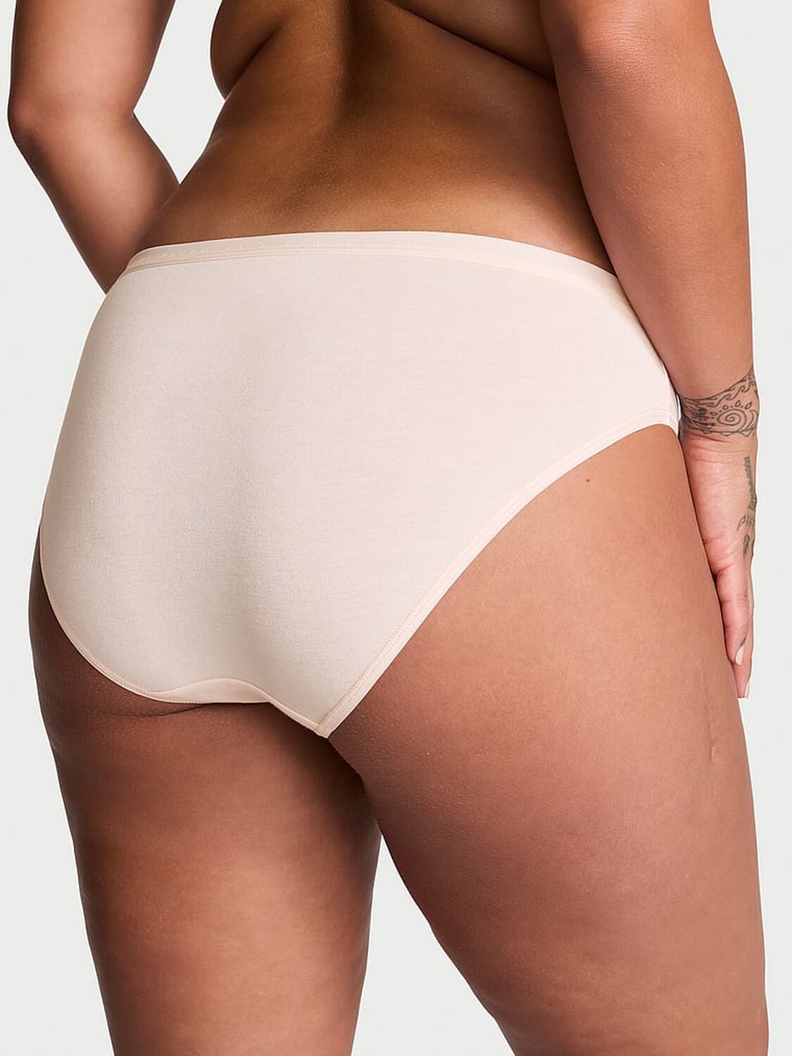 vs Victoria's Secret Stretch Cotton Bikini Panty Purest Pink 2 of 3 