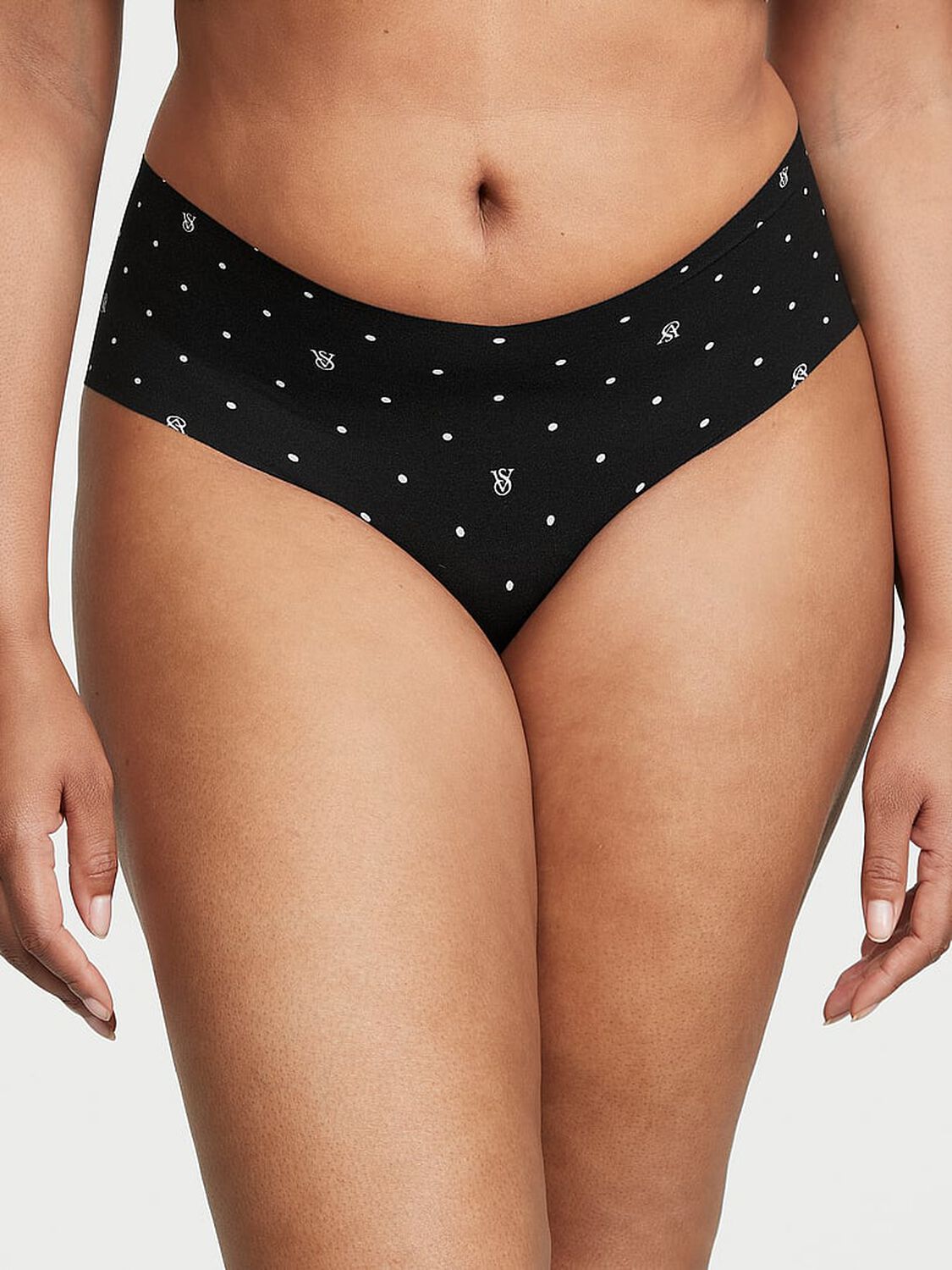 vs No-Show No-Show Hiphugger Panty Vs Black Logo Dot 1 of 3 